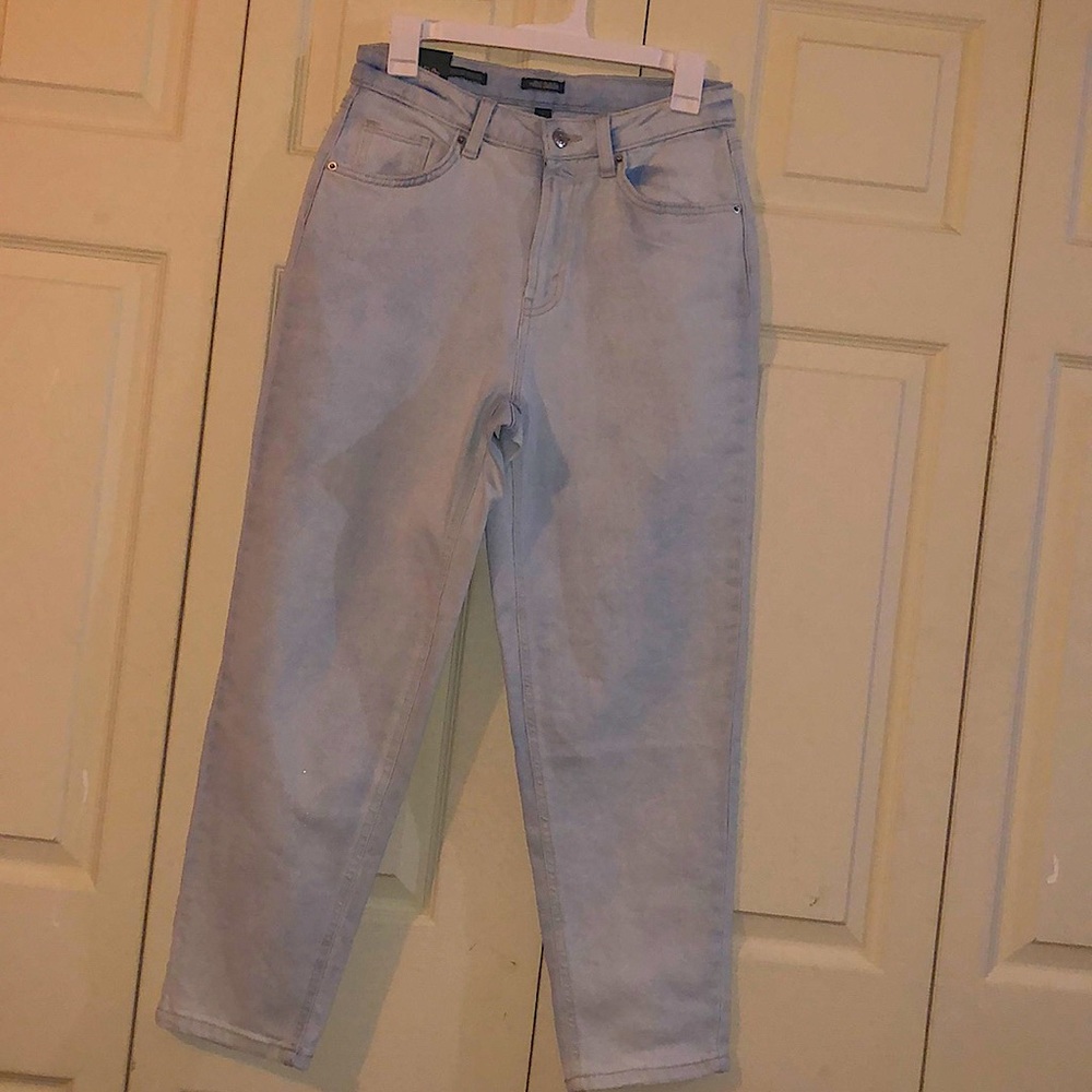 Denim High-Rise Tapered Jeans